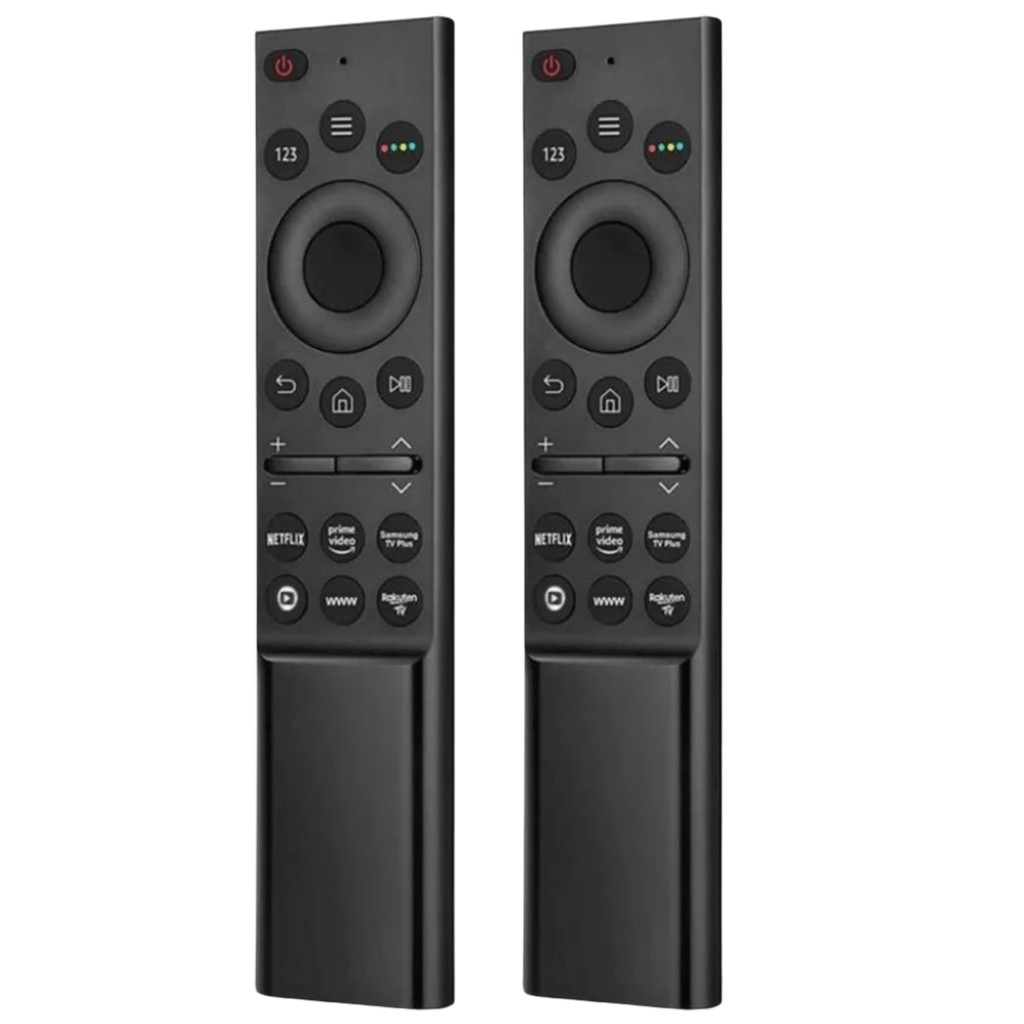 Kit 2 controles remoto smart tv samsung au7700 au8000 4k