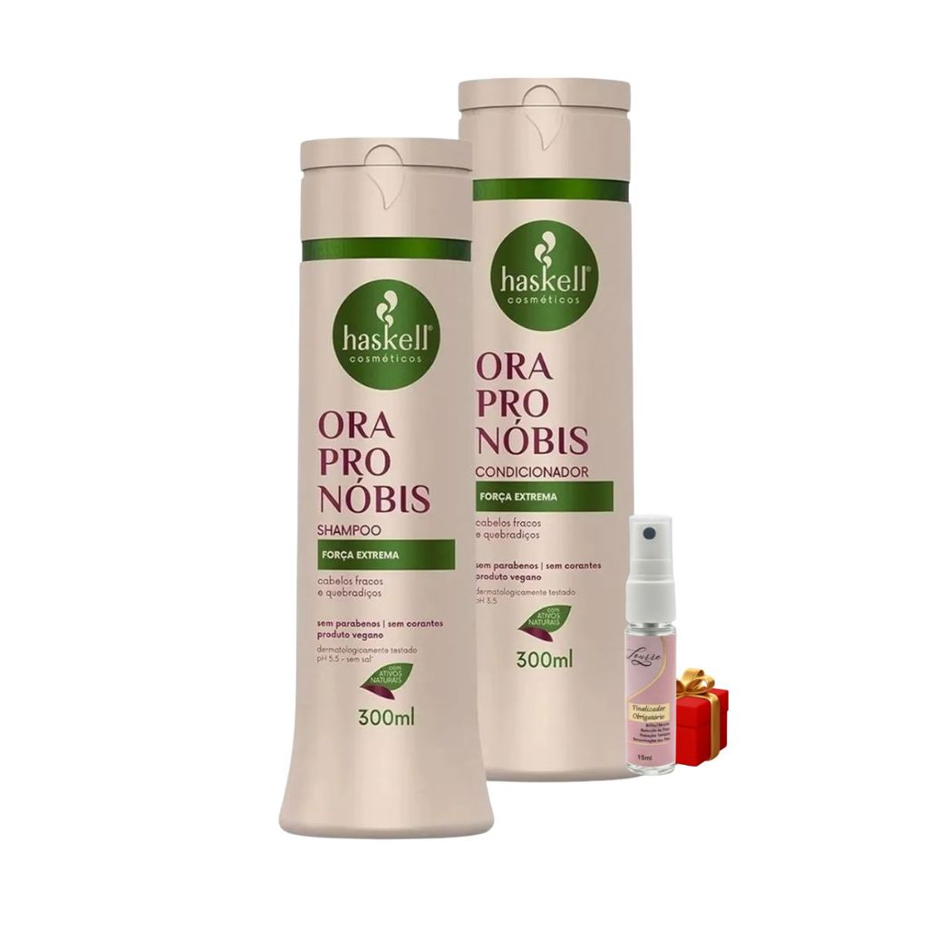 Kit Haskell Ora Pronobis Shampoo 300ML  + 1 Condicionador 300ML + Presente Lourre 15ml