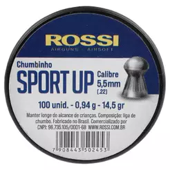 1x Lata De Chumbo Rossi Premium Spider 5.5mm - 100 Unidades