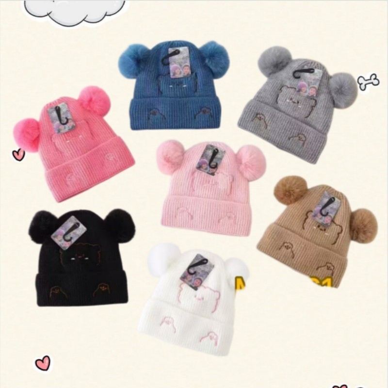 Touca Quentinha Gorro Infantil e Bebê Menino e Menina Forrada Quentinha Inverno VARIOS MODELOS E CORES