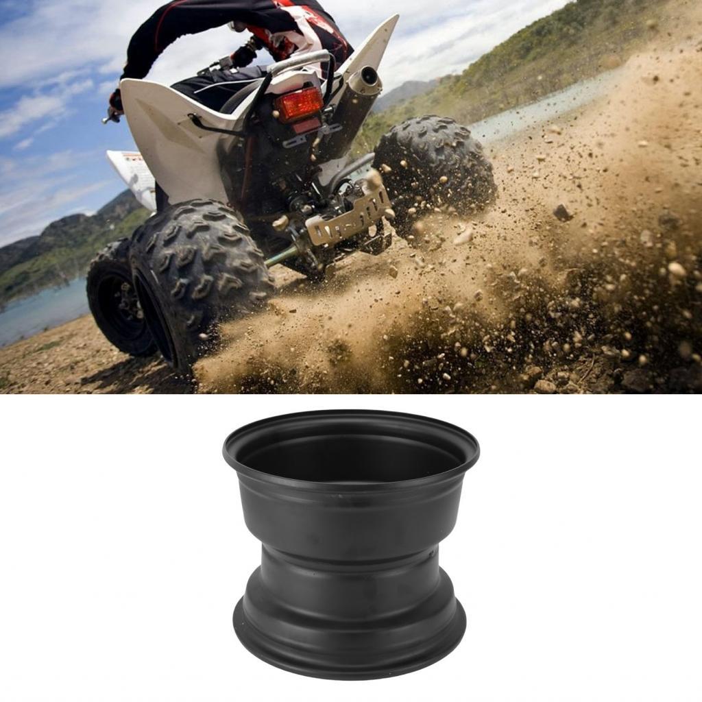 Cubo da roda traseira 4 pinos com aro de 10 polegadas, manuseio melhorado, preto de alta resistência para Quad Dirt