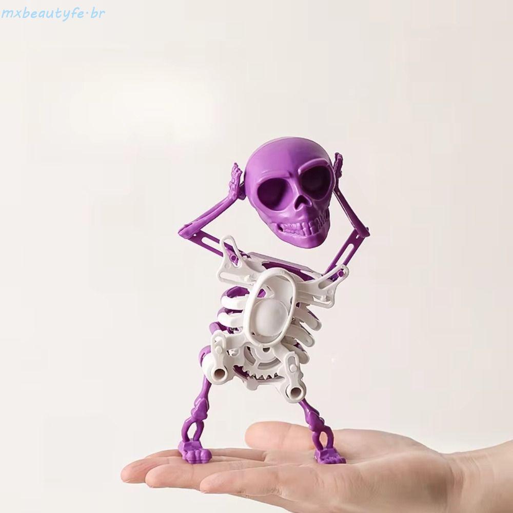 MXBEAUTYFE Boneca De Caveira Balançando Com Impressão 3D , Brinquedo De Esqueleto De Dança De Corda De Balanço De Simula