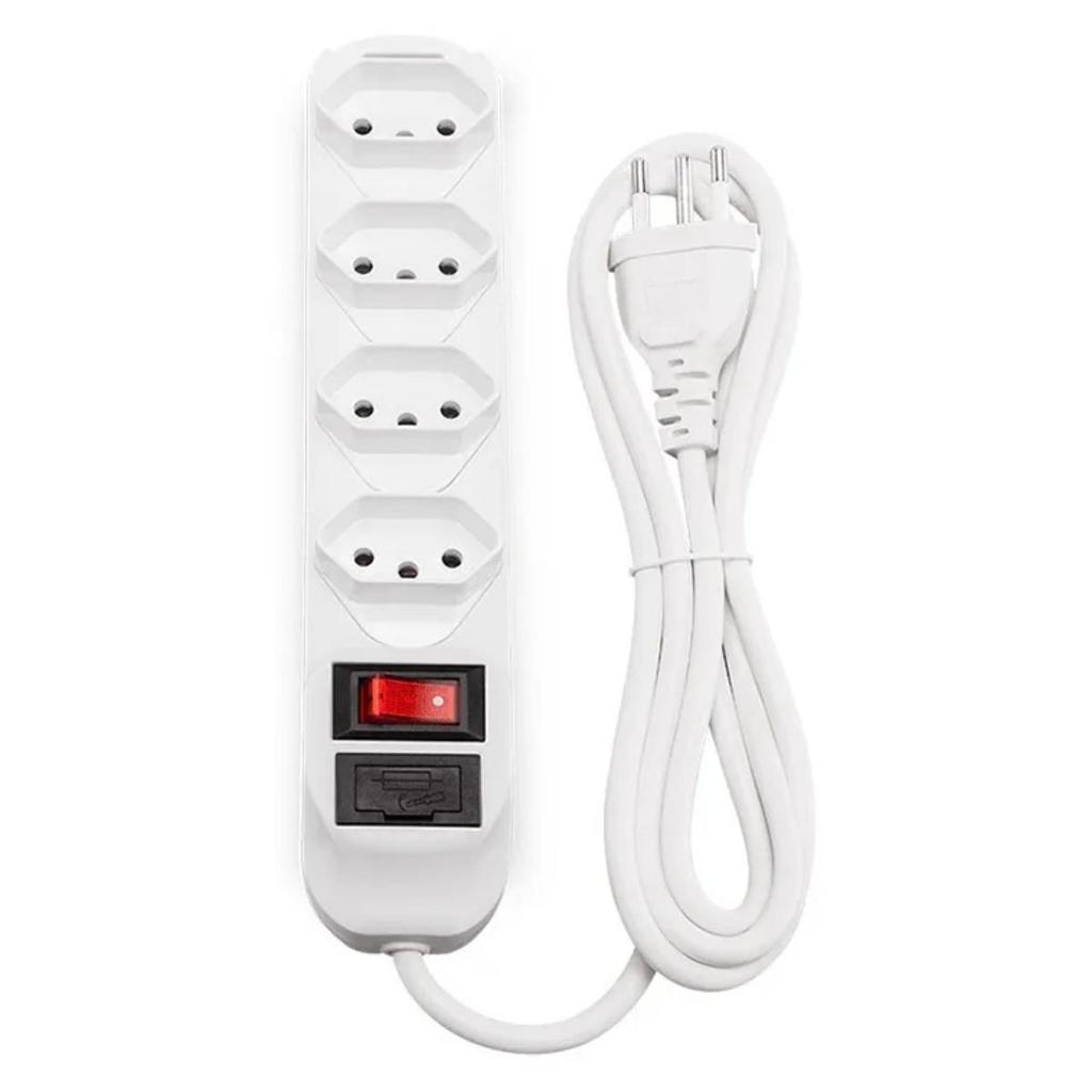 Filtro De Linha Intelbras 4 Tomadas Bivolt Com Fusível EPE 1004