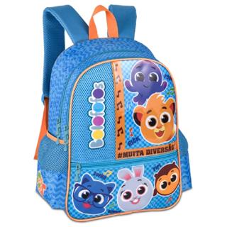 Mochila Escola Creche Passeio Pequena Infantil Bolofofos Oficial Azul em Oferta na Shopee