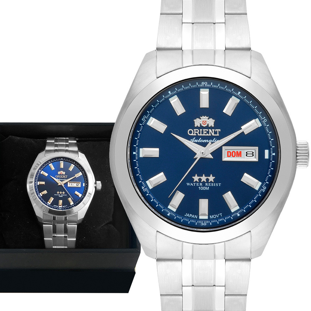 Relógio Orient Masculino Automático Prata 1 Ano De Garantia