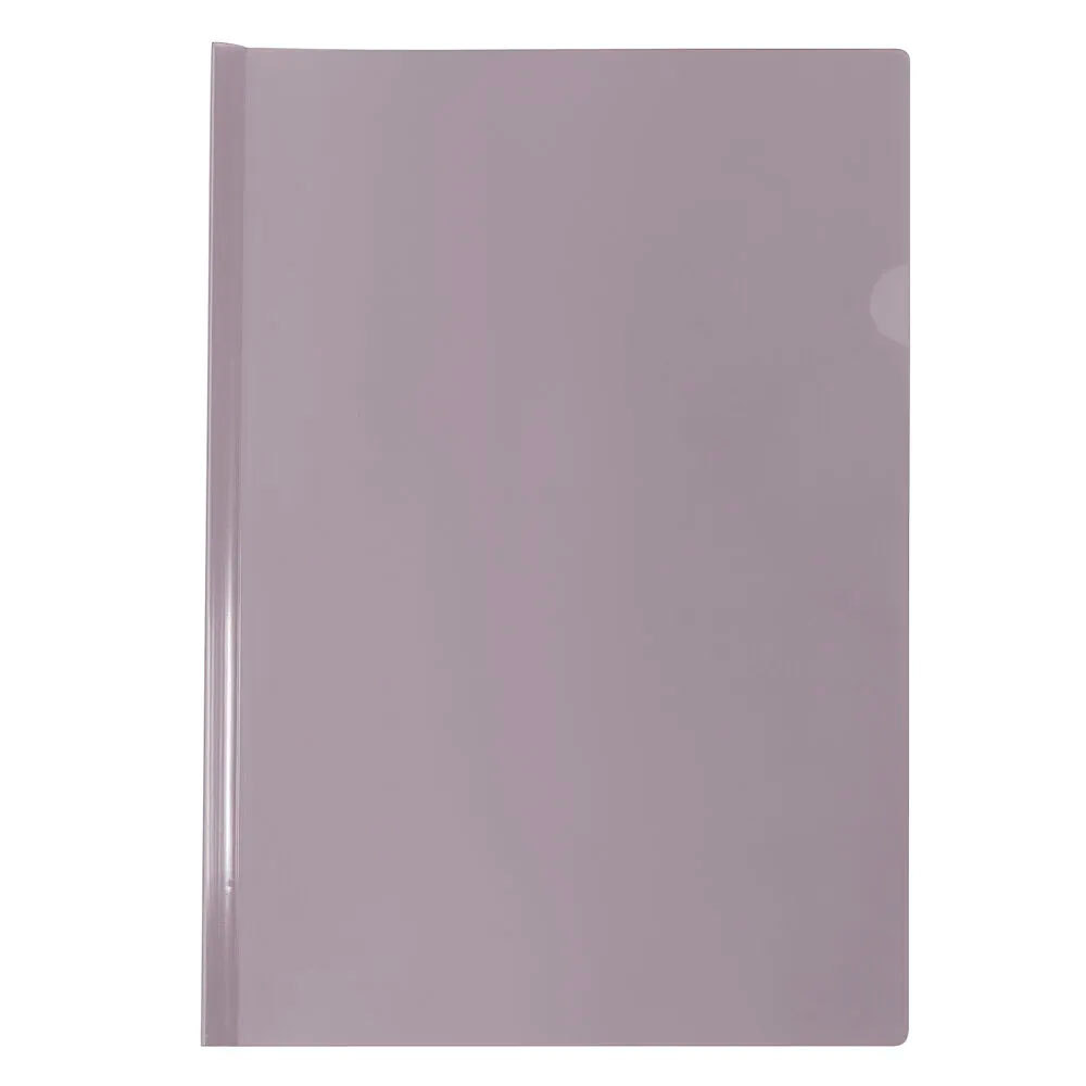 Pasta com canaleta transparente A4 fumê 0822PP/FM pacote com 10 unidade Dac