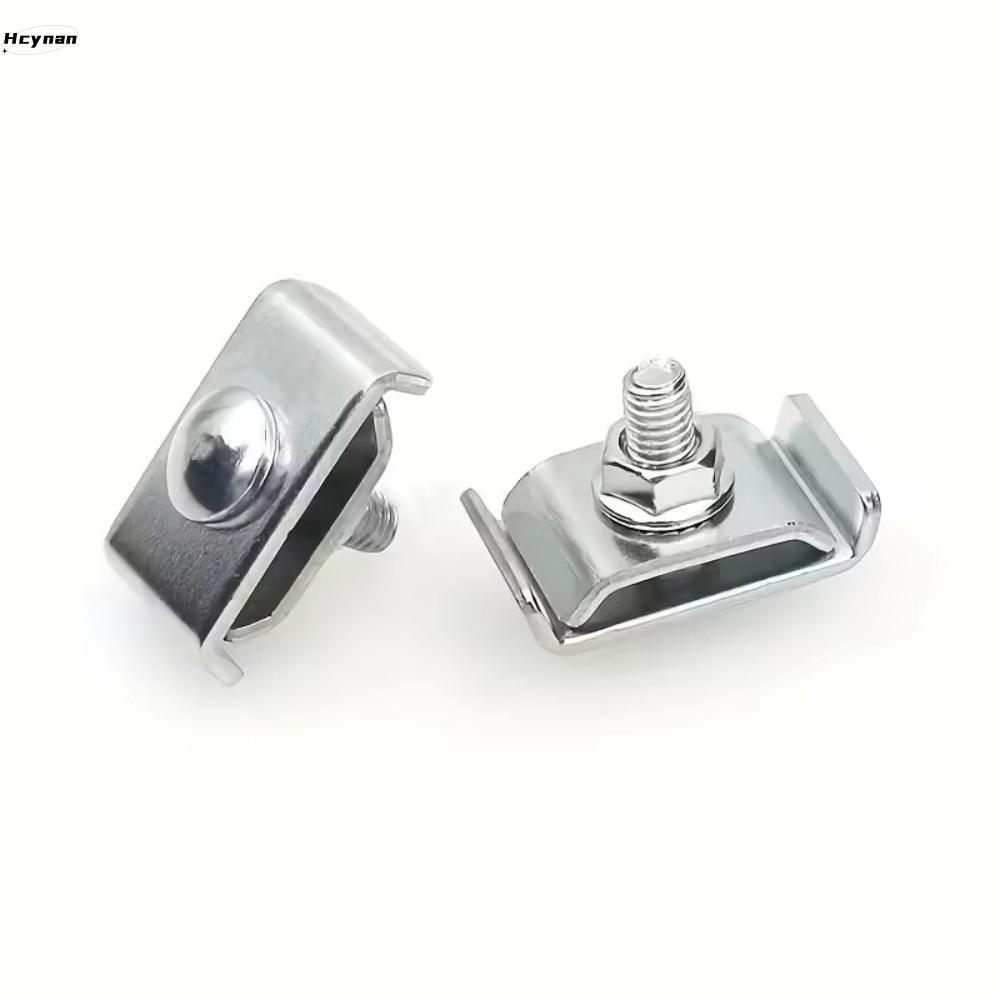 HCYNAN 10 Peças De Braçadeiras De Parede De Grade , Conectores De Metal DIY , Resistentes Fixadores De Malha Metel