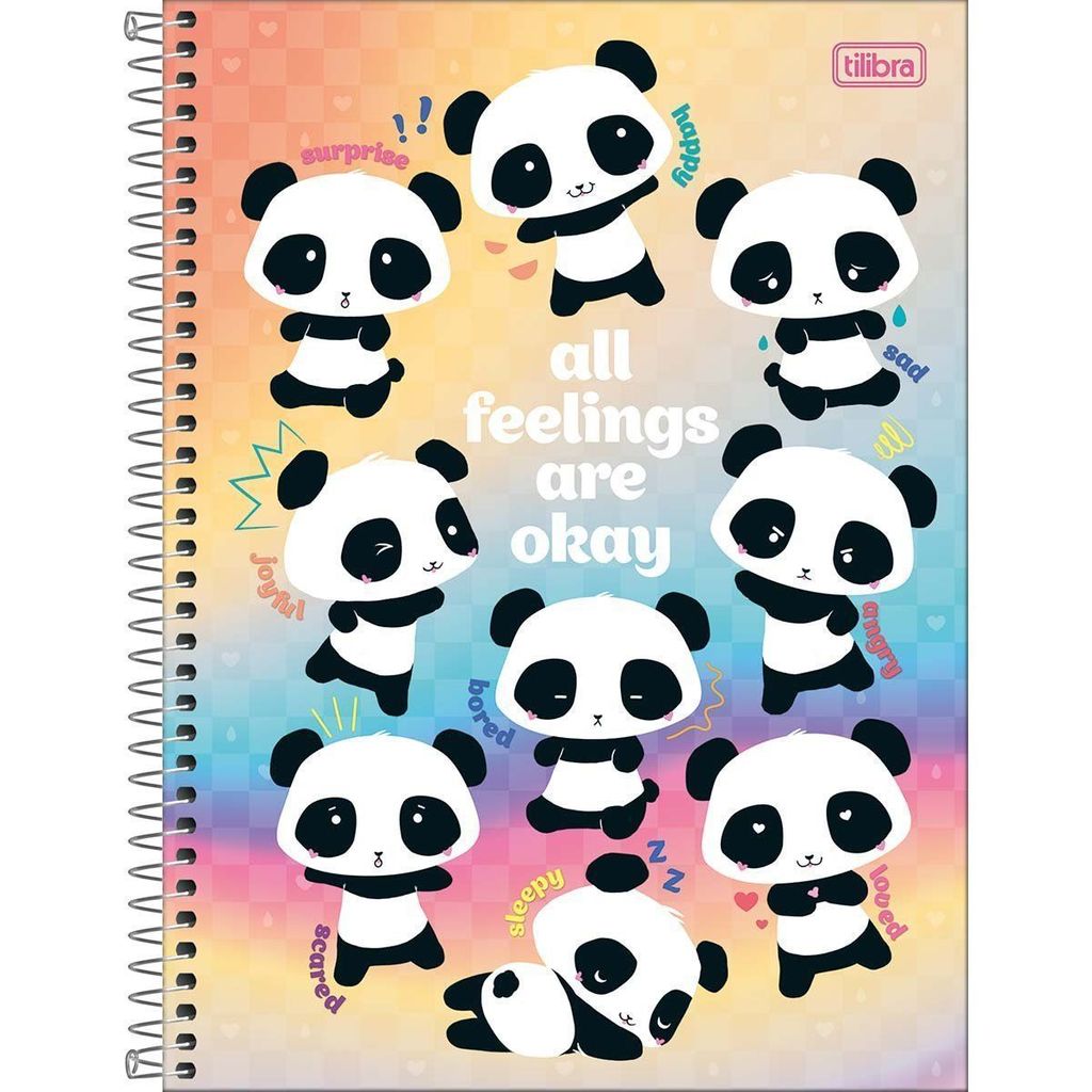 Caderno Esp Univ CD Lovely Friend 80Fls Feelings Tilibra