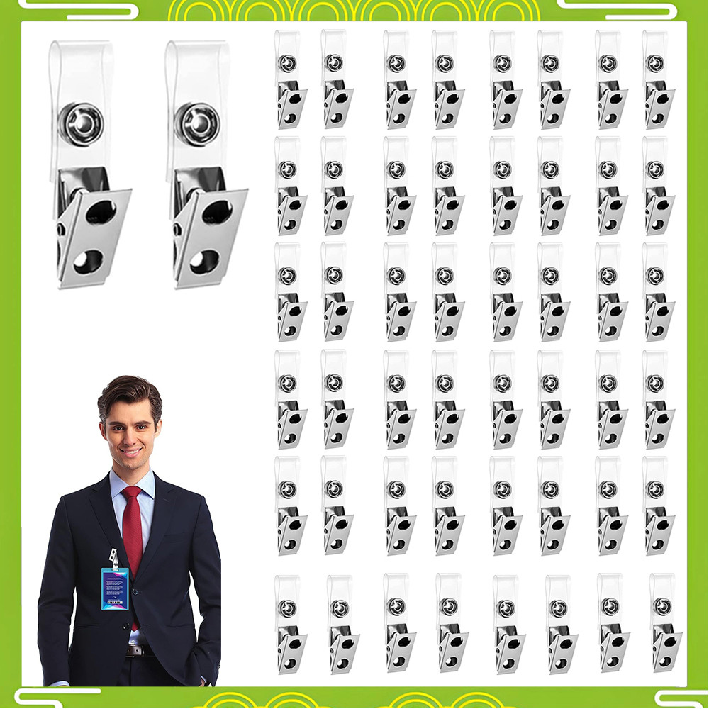 Suporte para documentos com furo duplo de Metal prateado, conjunto de 50 peças, armazenamento prático para escritório