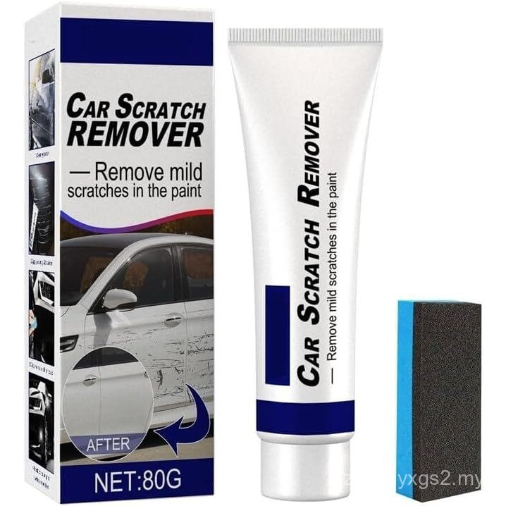Bálsamo Removedor de Arranhões de Pintura Automotiva, Kit de Reparador de Arranhões com Esponja para Polimento, Es
