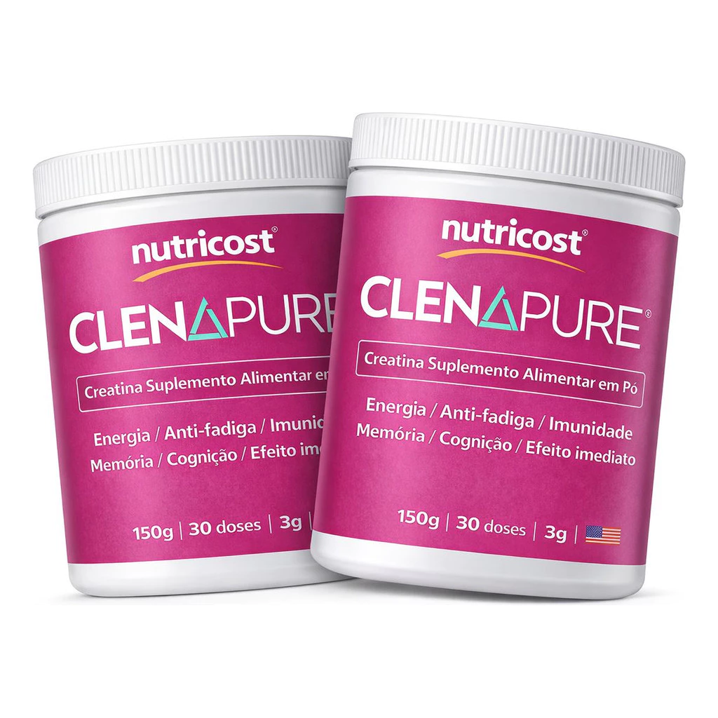 2 Creatina Clenapure 150g Energia Foco Imunidade Envio Imedi