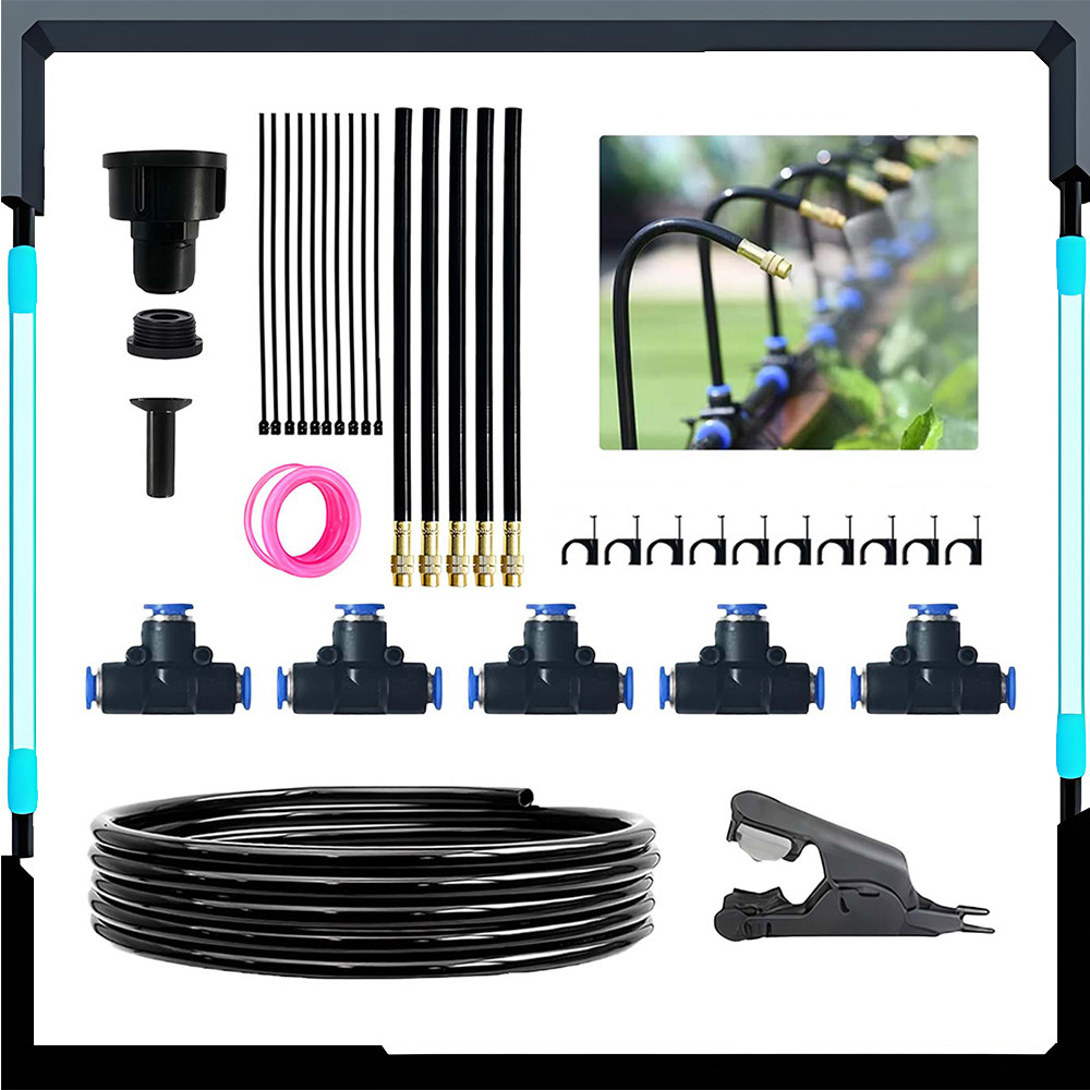 Kit de sistema de pulverização de irrigação ajustável automático 5m spray de irrigação de jardim