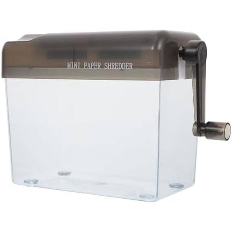 KICHOUSE A6 Mini Triturador Manual Portátil Operação Manual Máquina de Corte de Papel de Escritório, Adequado para Uso D