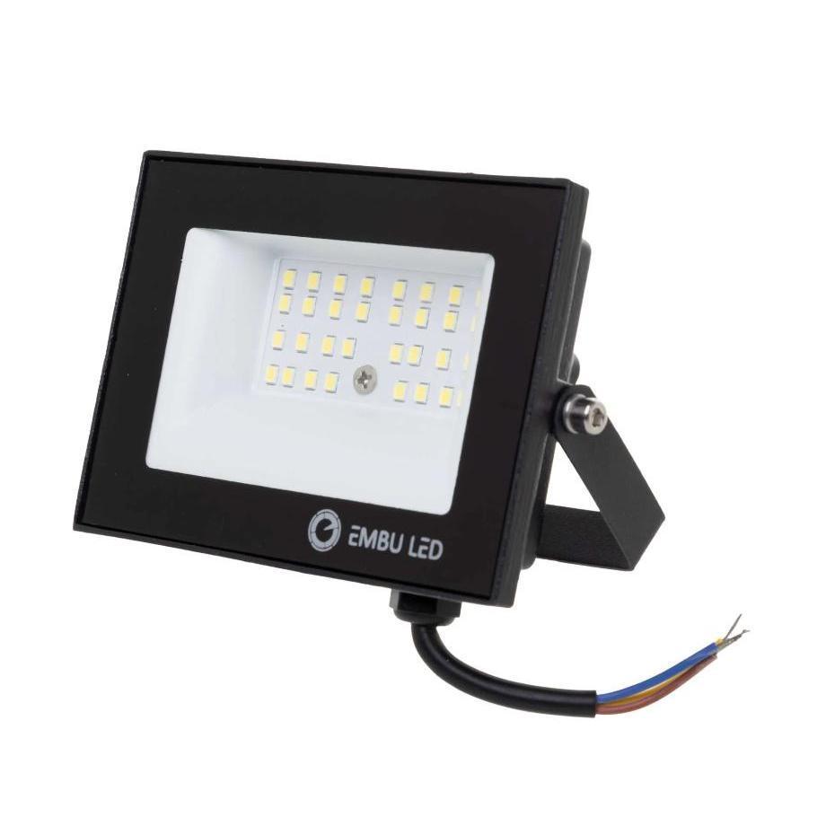 Kit  PROJETOR LED SMD MINI 50W 6500K BIV. - EMBULED BIVOLT LUZ FORTE BRANCO FRIO