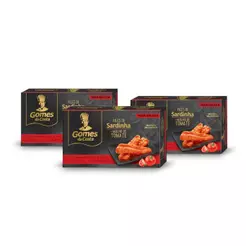 Kit 3 UN - Filés de Sardinha em Molho de Tomate - 125g - Gomes da Costa