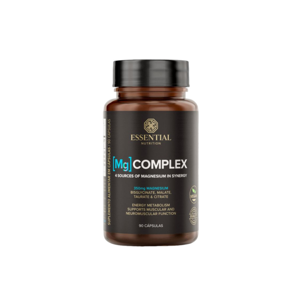 Mg Complex - 4 Tipos de Magnésio - 90 Capsulas - Essential Nutrition em Oferta na Shopee