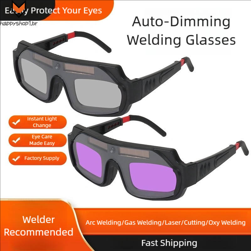 Óculos De Soldagem Com Escurecimento Automático-Protetor Ocular Antirreflexo Para Proteção De Segurança em Oferta na Shopee
