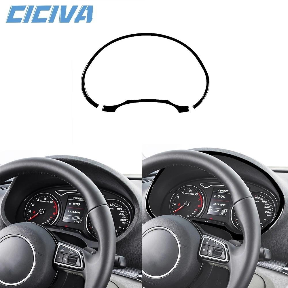 Para Audi A3 S3 RS3 8V 2013-2019 Piano Preto Velocímetro Painel De Instrumentos Decoração Tira Carro Dentro De Acessório