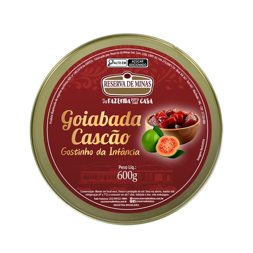 Goiabada Cascão Lata Reserva de Minas 600g