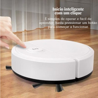 Robô Varredora/Aspirador De Pó 1200PA Automática 3 Em 1 Limpeza Doméstica Robótico Inteligente E Silencioso em Oferta na Shopee