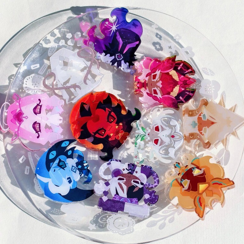 Biscoito Run Reino Anime Figura De Ação Ornamento Acessórios Acrílico Tijolo Boneca Requintado Kawaii Presentes Crianças