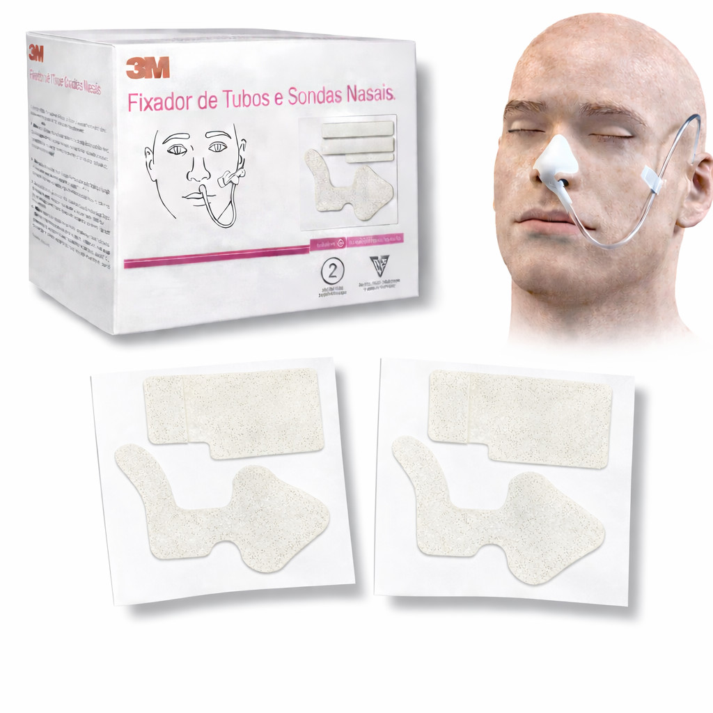Kit 02 Fixador de Tubos e Sondas Nasais 3M Uso Hospitalar em Oferta na Shopee