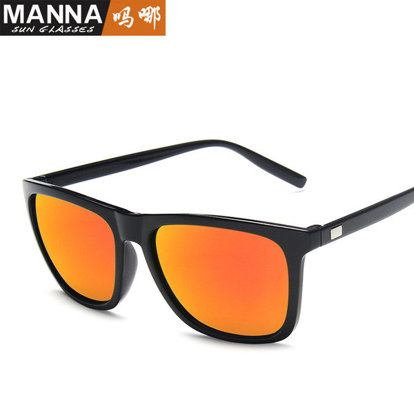 oculos de sol masculino Óculos de sol da moda masculina colorido reflexivo mercúrio óculos de sol INS influenciador rua