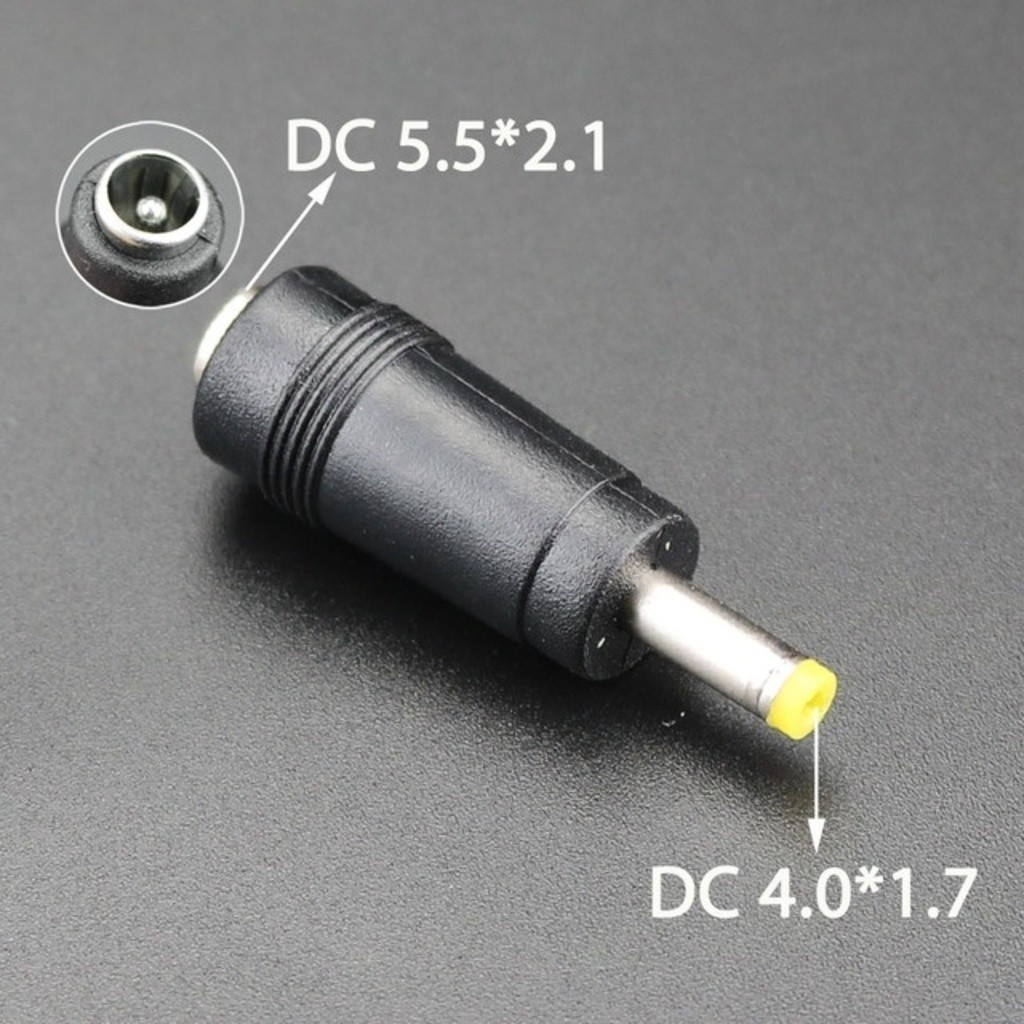 100 Adaptador Plug P4 1,7 * 4,0mm X Jack J4 2,1 * 5,5mm Am