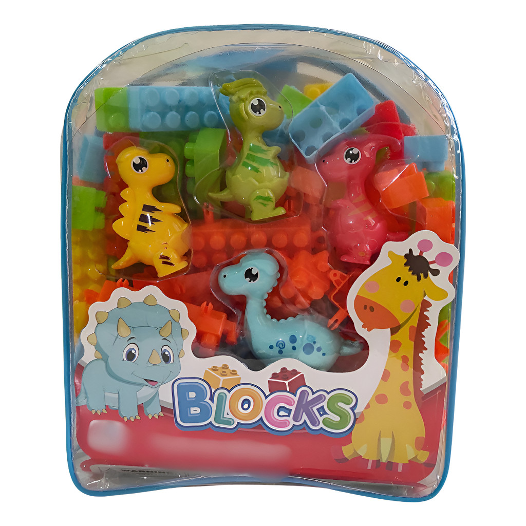 Brinquedo Educativo de Montar Dinossauro Infantil - Estimula a Coordenação Motora