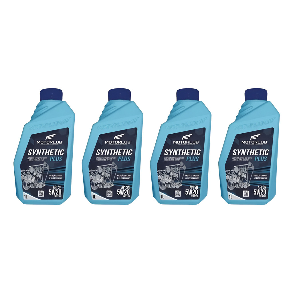 Óleo Motorlub Synthetic Plus 5w20 - Kit 4 Litros