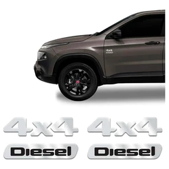 Kit Adesivo Emblema 4x4 Diesel Toro Adesivo Cromado