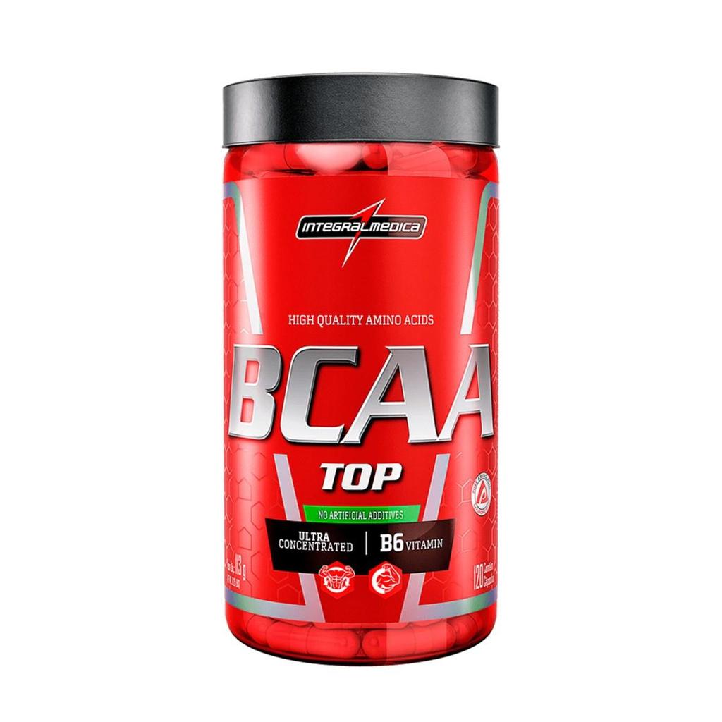 Aminoácido BCAA Top 120g – Vitamina B6, Rápida Absorção – Integralmedica em Oferta na Shopee