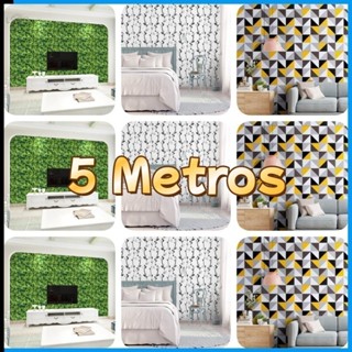 Papel de Parede Madeira 3D 5m x 45cm Autoadesivo Fácil Aplicação Removível Decoração Móveis e Paredes em Oferta na Shopee