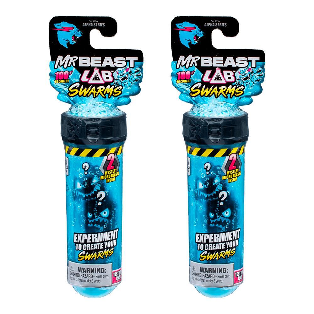 Kit 2 Tubo de Ensaio com 2 Mini Bonecos Swarms MrBeast Lab em Oferta na Shopee