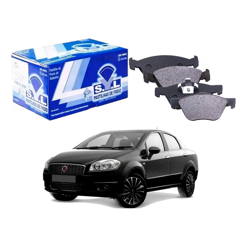 Pastilha Freio Dianteira, Linea 1.8 2010 A 2014 em Oferta na Shopee
