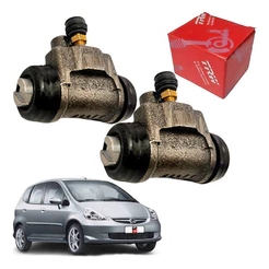 Par Cilindro De Roda Traseiro Honda Fit 2004 A 2008 Trw...