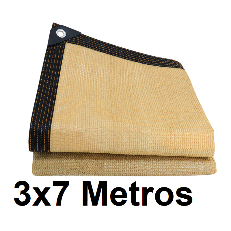 Tela Sombreamento 3x7 até 90% Proteção UV com acabamento Sombrite