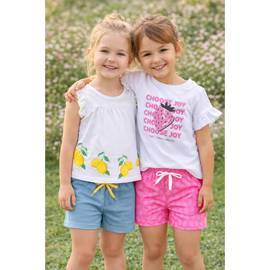 Kit 4 Peças de Roupas Infantil Menina Kit de Conjuntos de Roupa Infantil Menina Verão Feminino Bebê em Oferta na Shopee