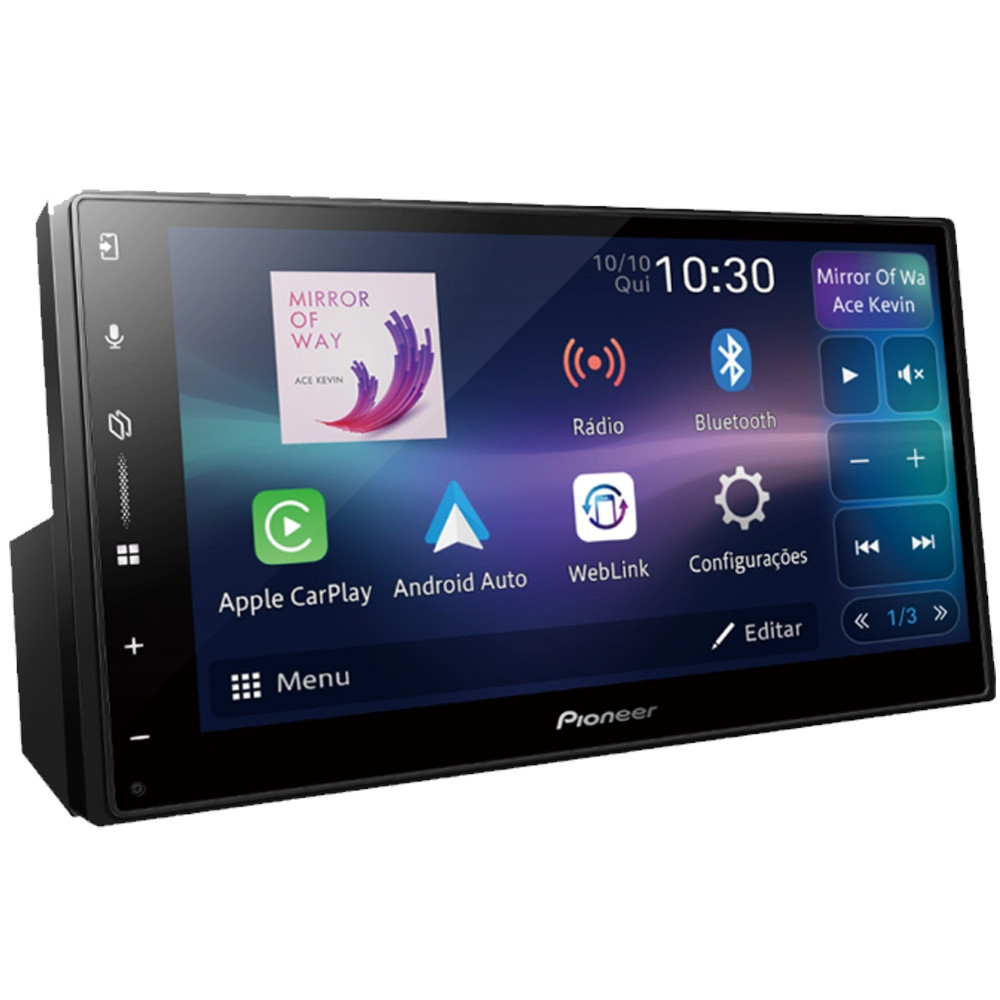 Multimidia Auto 1/ 2din 7" Pioneer Bluetoot USB DMH-A5650BT · foto 2
