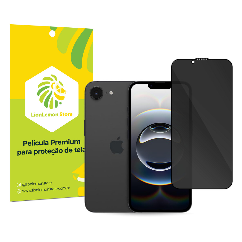 Película de Privacidade Ultrashield LionLemon para iPhone 16e