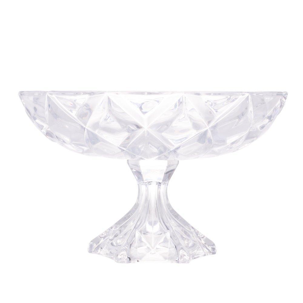 Centro de Mesa de Cristal Deli Diamond 32,5cm x 19,5cm em Oferta na Shopee