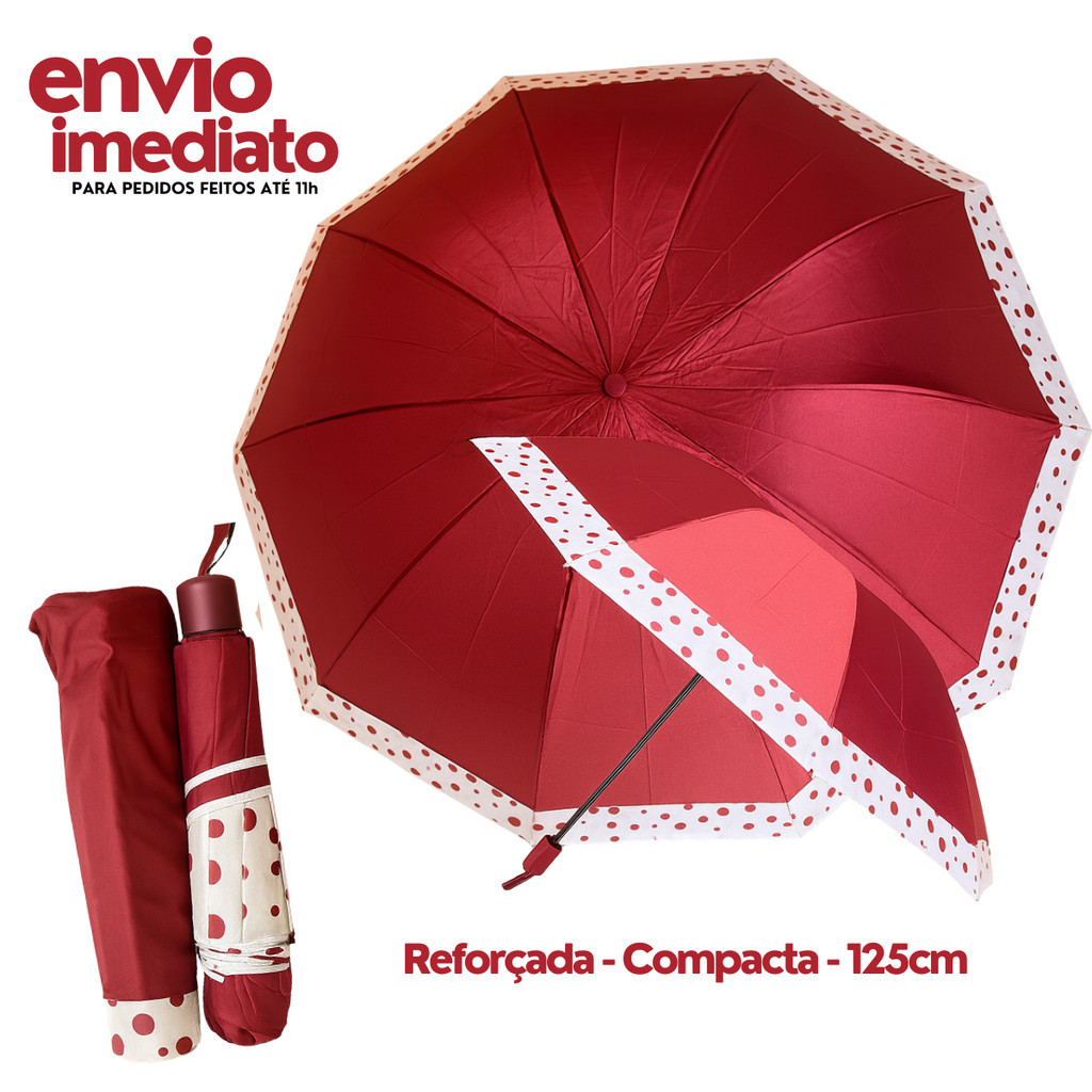 Sombrinha Grande Reforçada Original Cores Diversas SZJ-6363 em Oferta na Shopee