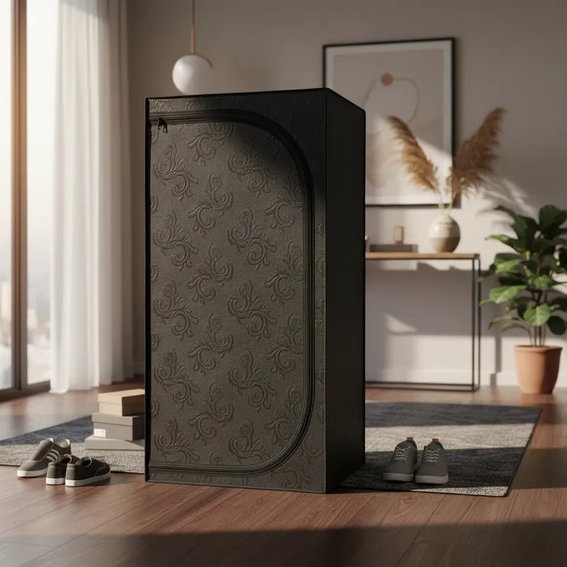 Rack Organizador de Calçados com Zíper Armário de Calçados Sapateira 4 Andares Desmontável