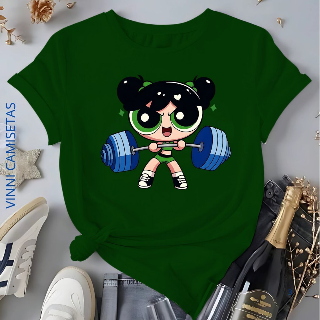 Camiseta Feminina Docinho Peso Academia Blusa 100% Algodão Look Treino Confortavél
