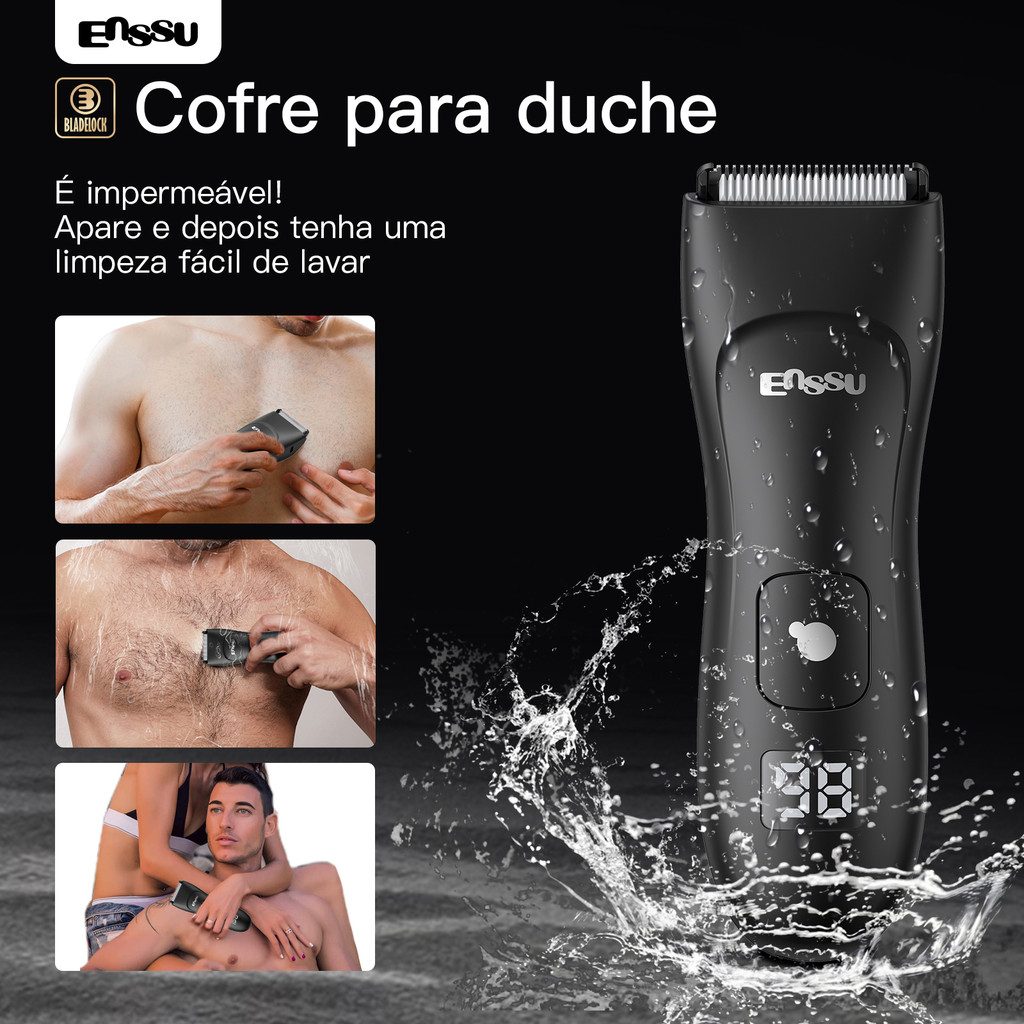 Aparador De Pelos Masculino Máquina De Cortar Cabelo Depilação Barbeador eletrico Intimo Depilador