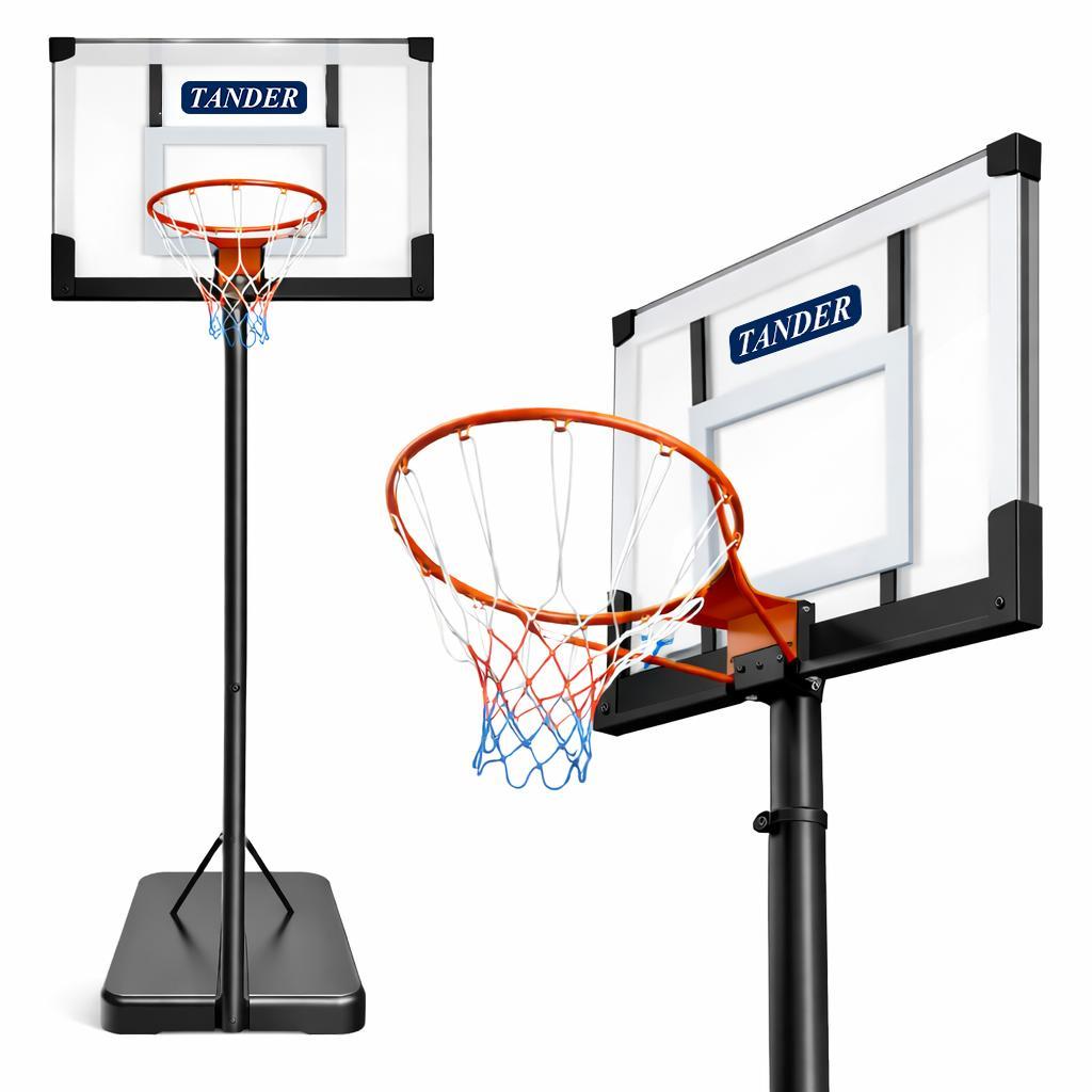 Tabela de Basquete Portátil Móvel Altura Ajustável 1,08 até 3,05 M Aro 45cm