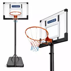 Tabela de Basquete Portátil Móvel Altura Ajustável 1,08 até 3,05 M Aro 45cm