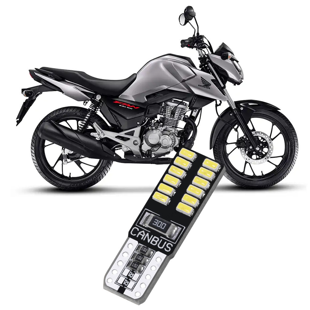 Lampada Ultra Led Premium Luz de Placa Honda CG 150 160 CARGO FAN START TITAN 2014 2015 2016 2017 2018 2019 2020 2021 22