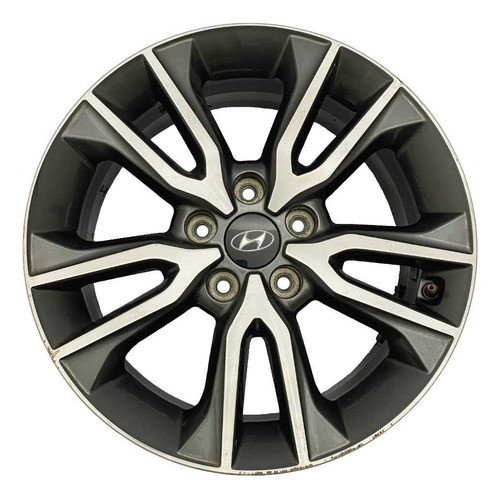 Roda Liga Leve Aro 17 5 Furos Hyundai Creta 2018 2019 Cinza