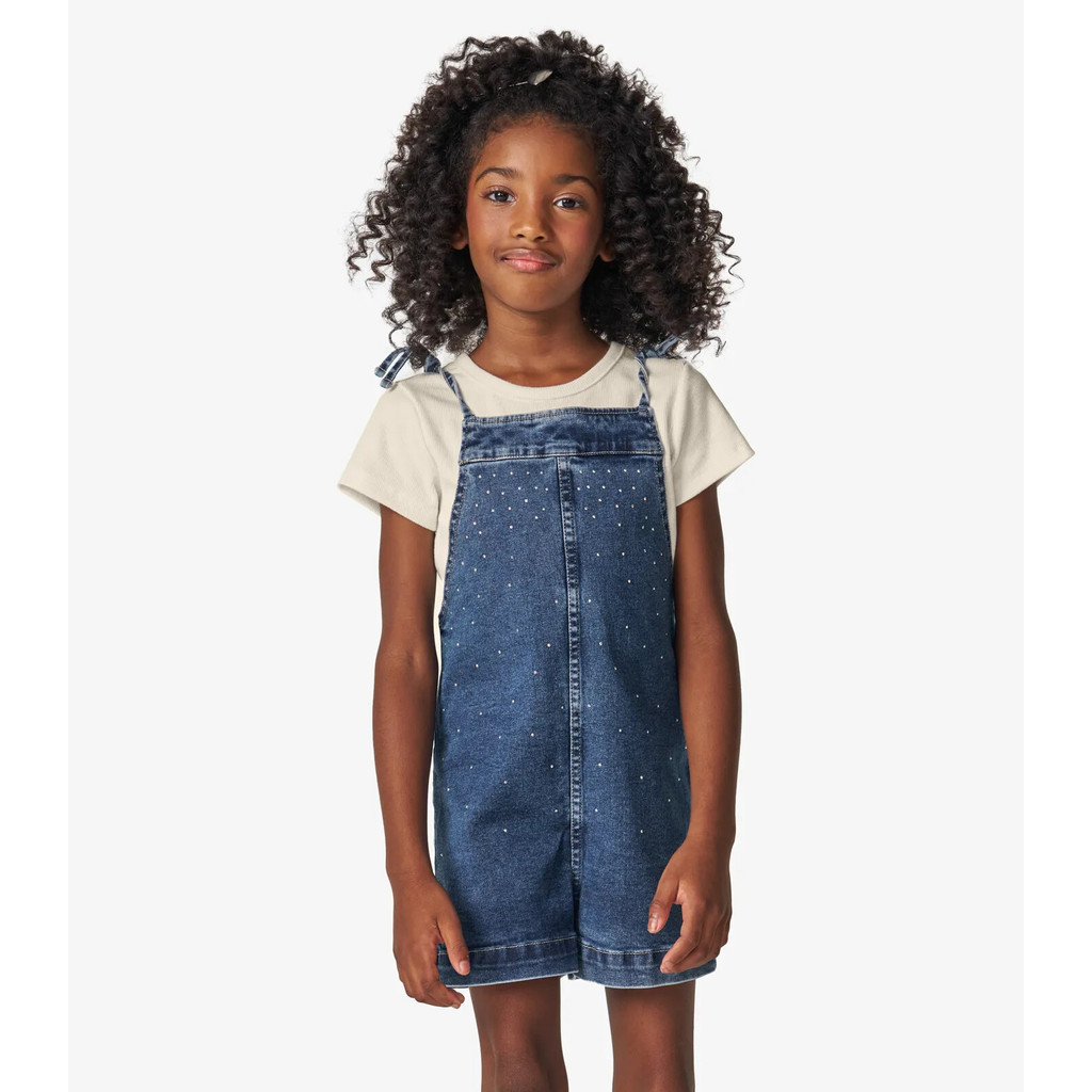 Conjunto Blusa com Jardineira Infantil Trick Nick Azul